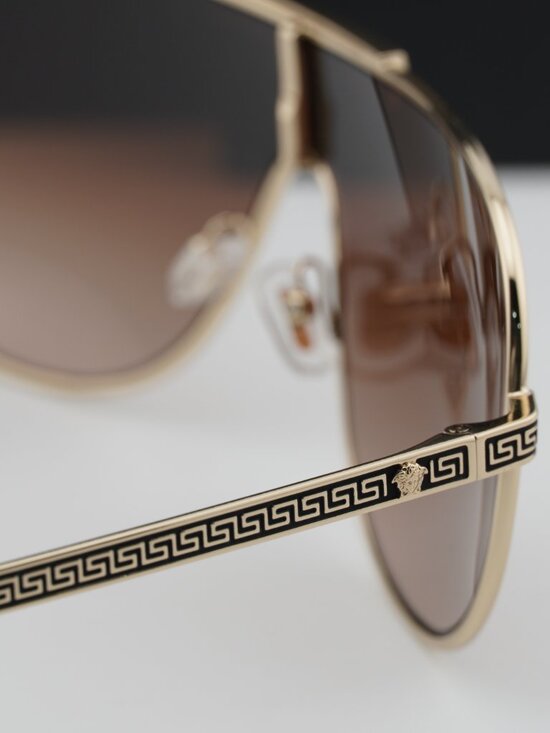 Versace VE2293 1252/13 Square Sunglasses – Gold/Brown Gradient main image 7